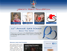 Tablet Screenshot of jamiesheart.org